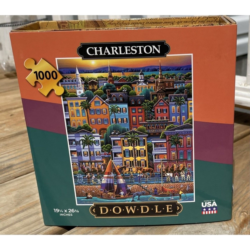 Dowdle Jigsaw Puzzle - Charleston 1000 Piece New Condition w/Cover Sleeve
